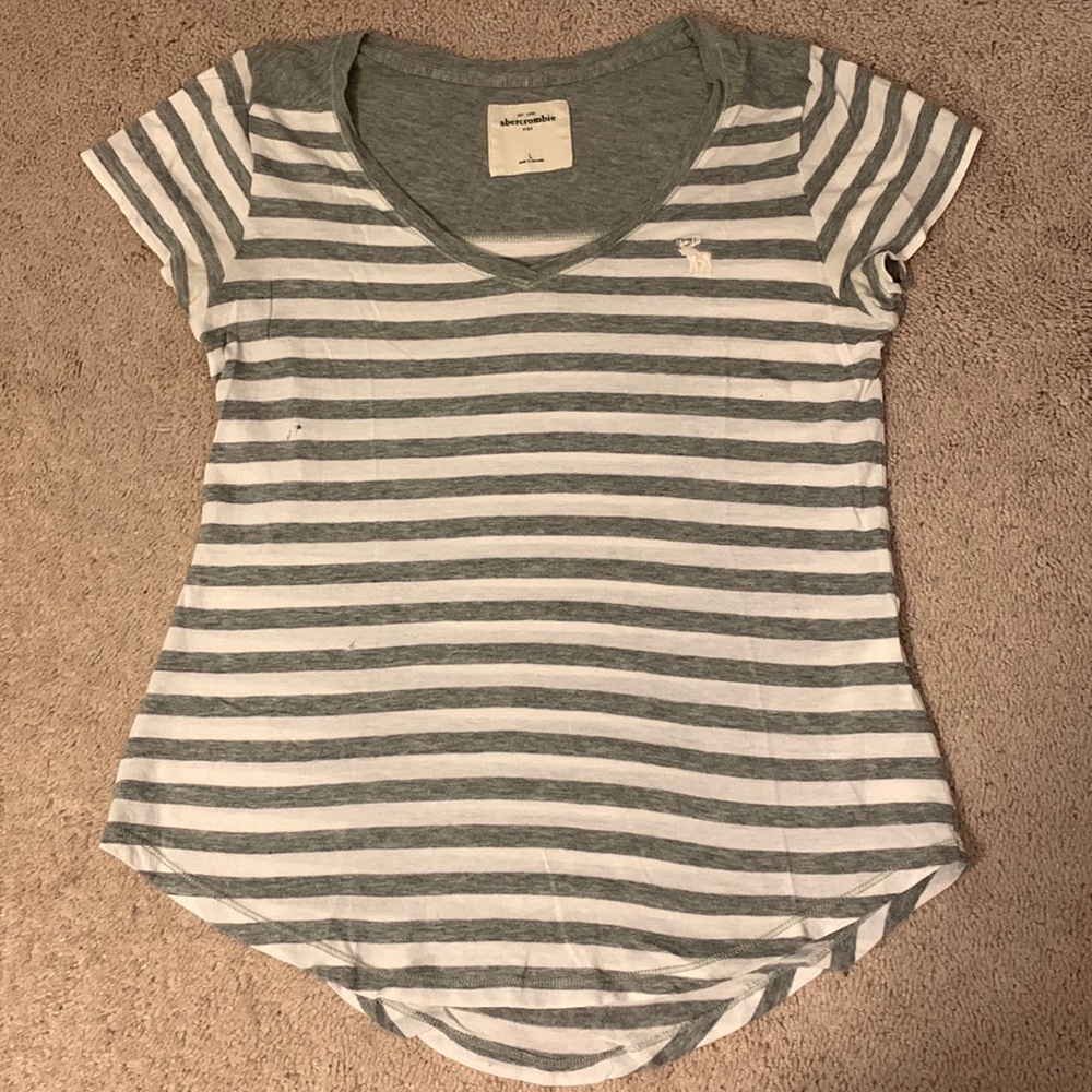 Abercrombie kids girls striped tee